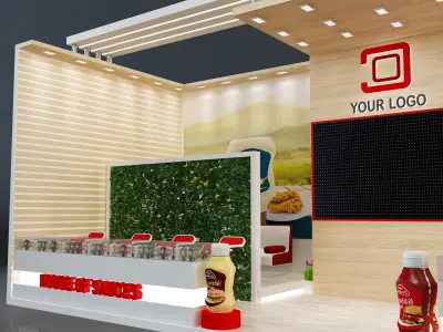 Booth Exhibition Stand a638f 3D model