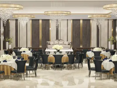 Banquet hall Modern Wedding Hall 3D model