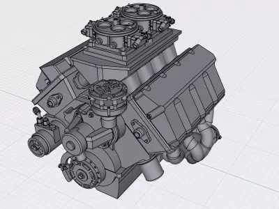 Pro Stock Boss9 Kaase BBF Tunnel Ram 3D print model