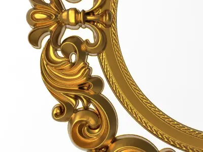 Carved Picture Frame 3D model