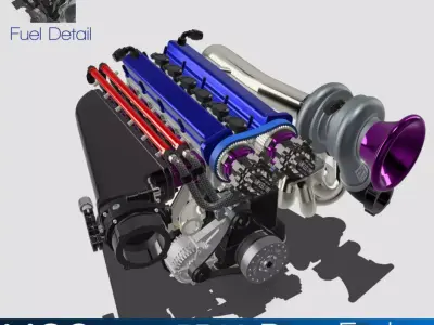 RB26 Nissan Race Engine 3D print model