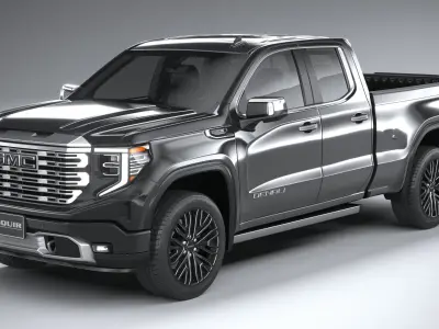 GMC Sierra Denali double cab 2022 3D model