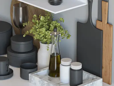 kitchen accessories018 3D model