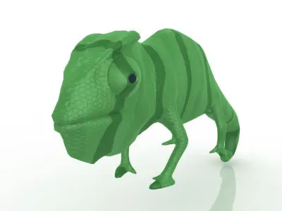 Chameleon 3D model buy