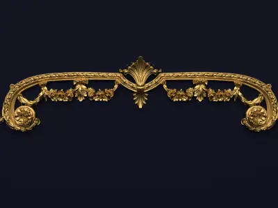 Classic decor ornament v-3D model 59 3D model