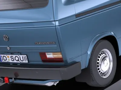 Volkswagen T3 Van 1979 - 1988 VRAY 3D model