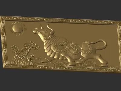 Bull Decoration 3D print model
