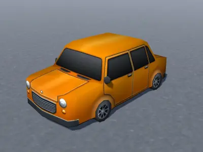 Cars Model Pack low-poly gons toon style vehicles Low-poly 3D model
