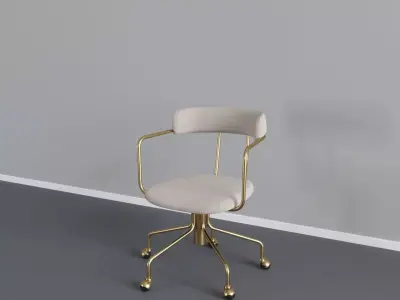 Lenox Swivel Office Chair Low-poly 3D model