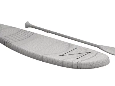 Inflatable Stand Up Paddle Board Pack 3D model