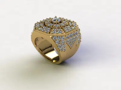 Popular Man Ring in Asia like Thailand Cambodia VietnamR3 3D model