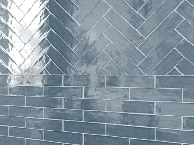 B TRAIN  Gloss Crackle 3 X 12Ceramic Field Tile 3D model