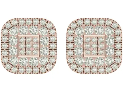 Earring 3D print model 12