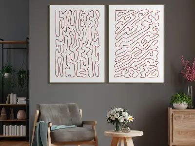 Photo Frame 295 Low-poly 3D model