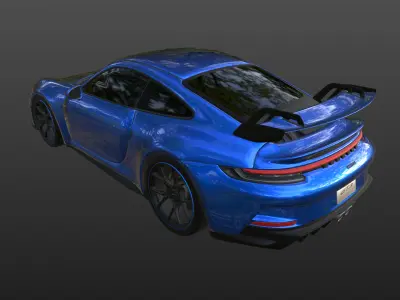 porsche 911 GT3 3D model purchase
