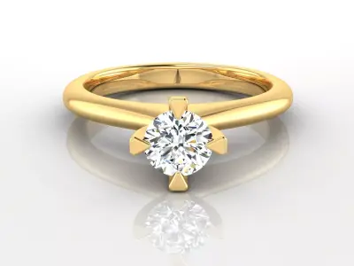 Ring M30  The luxury female ring with gem wedding 3D print model