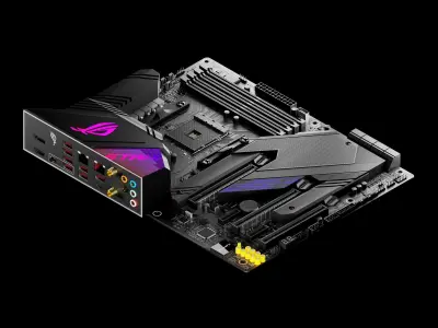 ASUS ROG STRIX X570E-GAMING Motherboard PCB 3D model