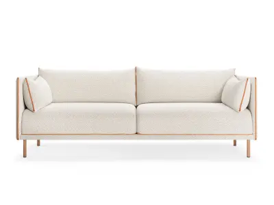 Hay Silhouette three-seater sofa 3D model