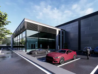 Aluminum Factory Exterior Design 3D model