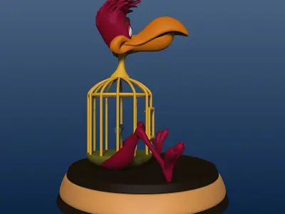 Cage Bird - Alice in Wonderland - 010 3D print model