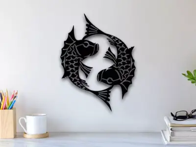 Fish Wall Art 3D print model buy