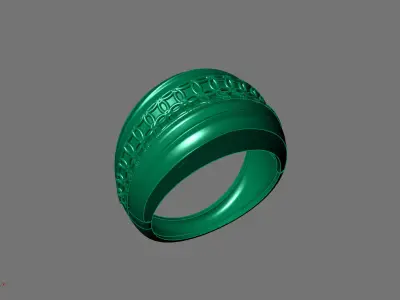 Women Ring Plain Ring Ready STL 3DM Models Womens Rings 3D print model 53