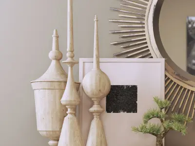 Decorative set Light Tones 3D model