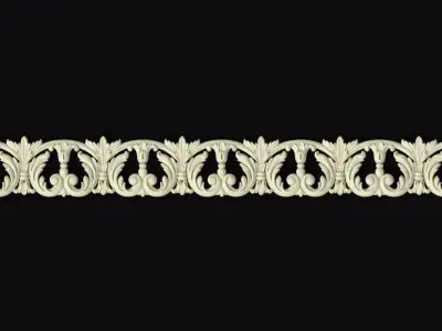 Central decor ornament for furniture 3D model 117