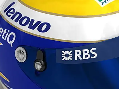 Helmet F1 2008 2009 Nico Rosberg 3D model