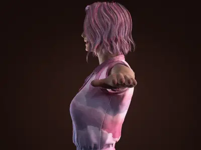 New 3d character Female model 3D model