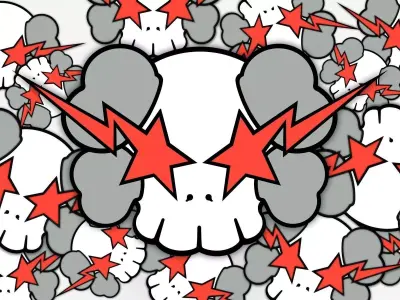 Kaws Keychain Bape Companion for Print 3D print model