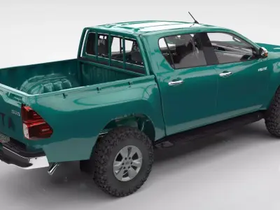 TOYOTA HILUX 2015 SR5  Low-poly 3D model