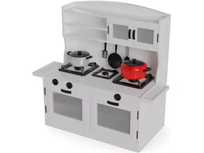Play Kitchen Set 3D model
