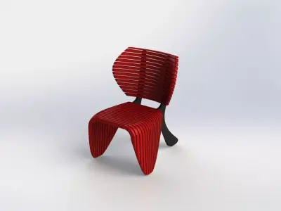 Parametric Chair simp 3D model