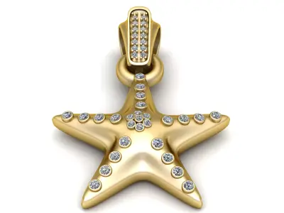 Luxury Star Jewelry   3D printable model   3D print model