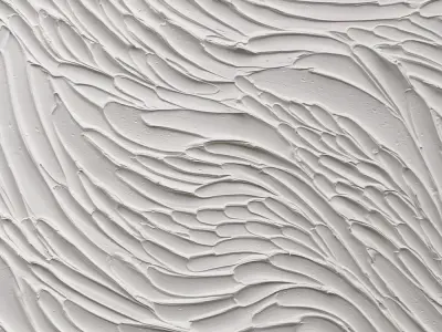 Plaster Two Photo Frame 03 Low-poly 3D model