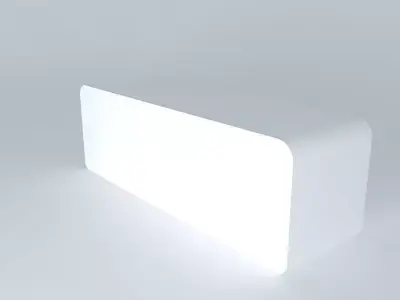 Modern white  shelf Free 3D model
