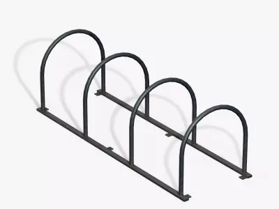 Bicycle Stand Type B Low-poly 3D model