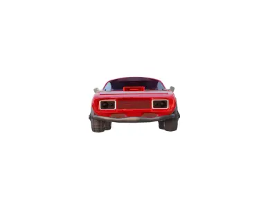 game ready car Low-poly 3D model