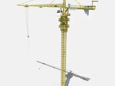 Tower Crane 3D model