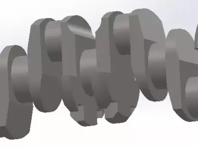 Crankshaft MTZ Bolgar 3D print model