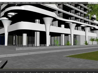 Modern Apartments 3D model