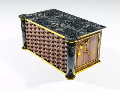 Matting Desk 3D model