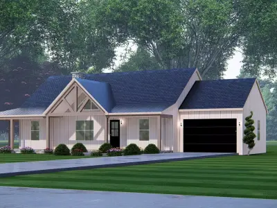 American Exterior House Design  Modern  Home Architecture 3D model