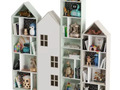 Children Room Set 8 Low-poly 3D model