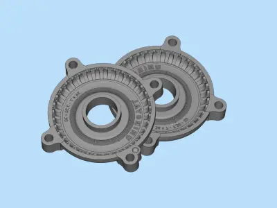 WWII German Kubel Wagen or Blitz Mold Rims Tires files 3D print model