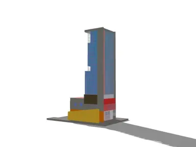 Highrise Building 01 3D model