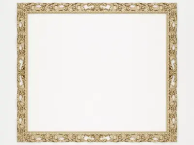 Carved mirror frame 3D model