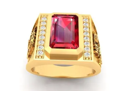 Elegant Emerald Diamond Pendant Jewelry for Women 403 3D print model