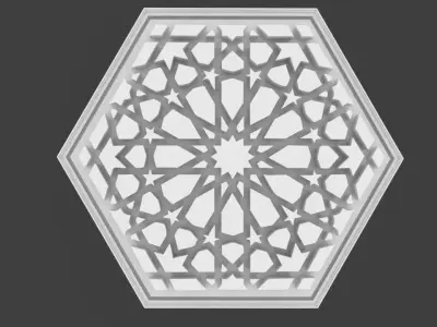 Ceiling 3D model style Arabic morocco ceiling 3D model